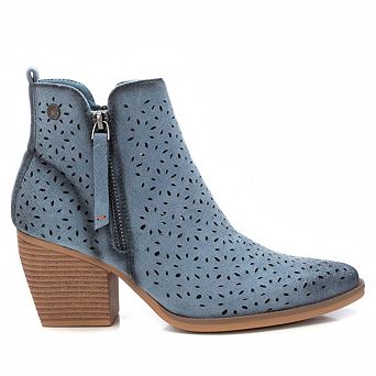 Refresh Women's Fashion Italian Western Booties with Side Zipper 172519