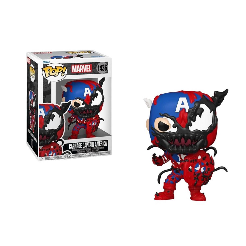 キャプテンアメリカ FUNKO POP アンソニーマッキー サイン MARVEL Funko Pop! Marvel Carnage: Captain America #1436