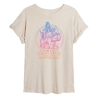 Juniors' Star Wars Group Oversized Tee