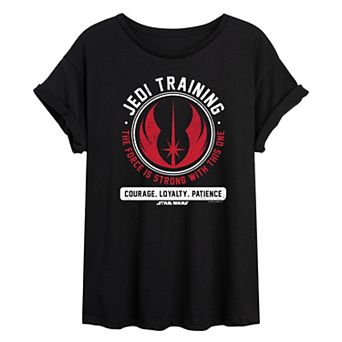 Juniors' Star Wars Jedi Training Oversized Tee