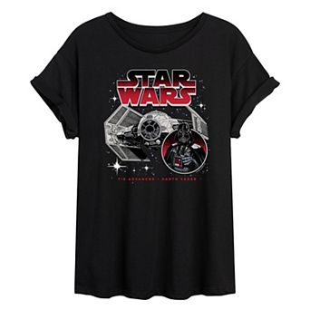Juniors' Star Wars Darth Vader Oversized Tee