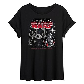 Juniors' Star Wars Tie Fighter Pilot Oversized Tee