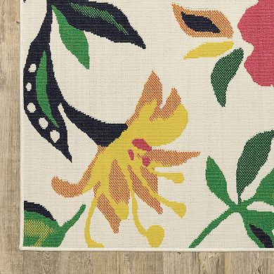 StyleHaven Bold Floral Indoor/Outdoor Area Rug