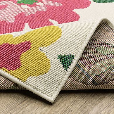 StyleHaven Bold Floral Indoor/Outdoor Area Rug