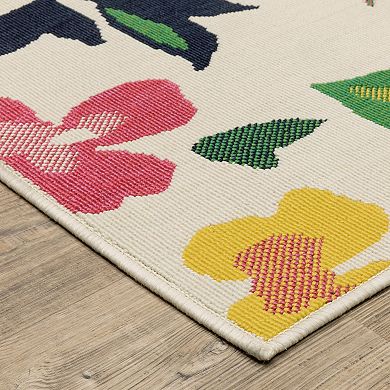 StyleHaven Bold Floral Indoor/Outdoor Area Rug