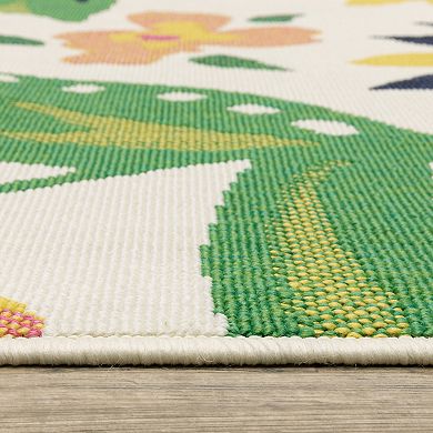 StyleHaven Bold Floral Indoor/Outdoor Area Rug