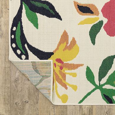 StyleHaven Bold Floral Indoor/Outdoor Area Rug