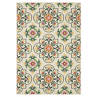 StyleHaven Floral Medallions Indoor/Outdoor Area Rug