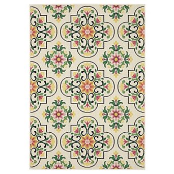 StyleHaven Floral Medallions Indoor/Outdoor Area Rug