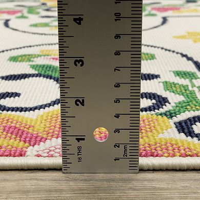 StyleHaven Floral Medallions Indoor/Outdoor Area Rug