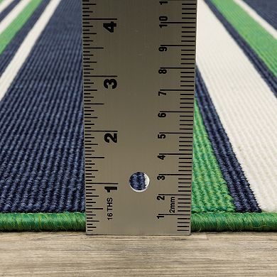 StyleHaven Preppy Stripe Indoor/Outdoor Area Rug