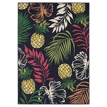 StyleHaven Tropical Botanical Indoor/Outdoor Area Rug