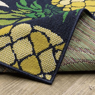 StyleHaven Tropical Botanical Indoor/Outdoor Area Rug