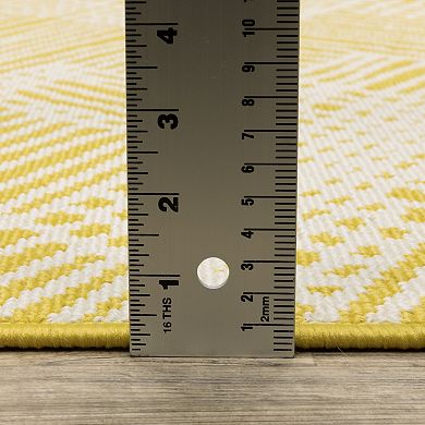 StyleHaven Geometric Cross-hatch Indoor/Outdoor Area Rug