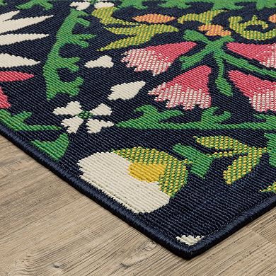 StyleHaven Boho Floral Indoor/Outdoor Area Rug