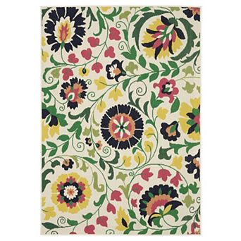 StyleHaven Boho Floral Indoor/Outdoor Area Rug