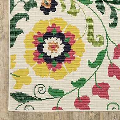 StyleHaven Boho Floral Indoor/Outdoor Area Rug