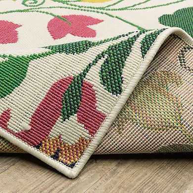 StyleHaven Boho Floral Indoor/Outdoor Area Rug