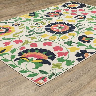 StyleHaven Boho Floral Indoor/Outdoor Area Rug
