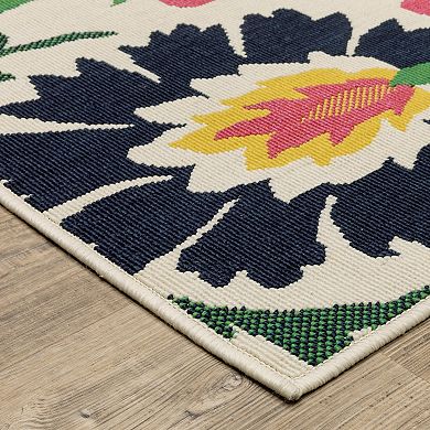 StyleHaven Boho Floral Indoor/Outdoor Area Rug