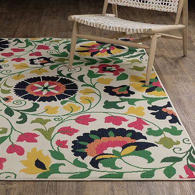 StyleHaven Boho Floral Indoor/Outdoor Area Rug