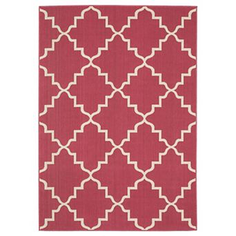 StyleHaven Scalloped Lattice Indoor/Outdoor Area Rug