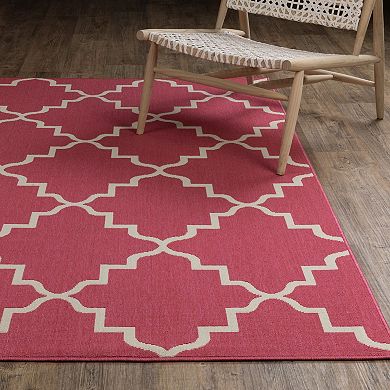 StyleHaven Scalloped Lattice Indoor/Outdoor Area Rug
