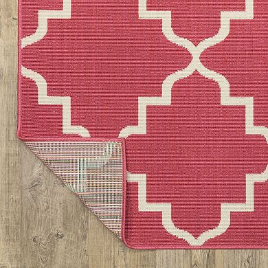 StyleHaven Scalloped Lattice Indoor/Outdoor Area Rug