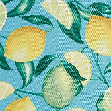Elrene Home Fashions Lemon Grove Indoor/Outdoor Spring/Summer Fabric Tablecloth