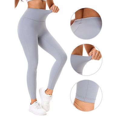 Women's High Waist Tummy Control Workout Running Leggings Soft Shapewear Pants