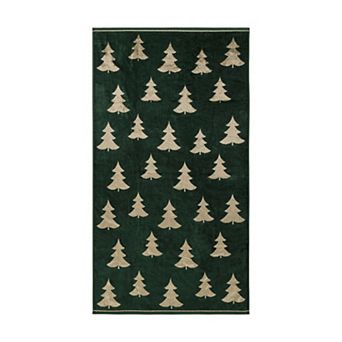 Caro Home Christmas Time Forest Bath Towel