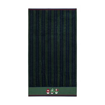 Caro Home Snowman Friend Striped Bath Towel