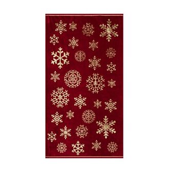 Caro Home Snow Crystal Print Towel