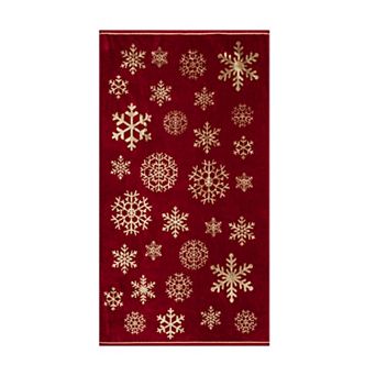 Caro Home Snow Crystal Print Towel