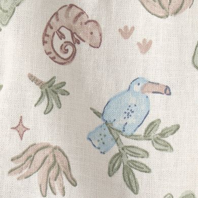 Baby Boy Carter's Sleeveless Romper with Button Closure & Animal Print Design