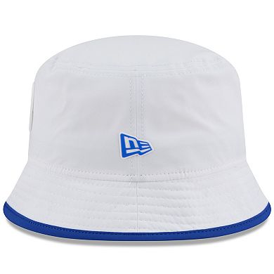 Men's New Era White Los Angeles Rams 2025 NFL Training Camp Stretch Bucket Hat