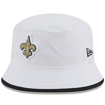 Men's New Era White New Orleans Saints 2025 NFL Training Camp Stretch Bucket Hat