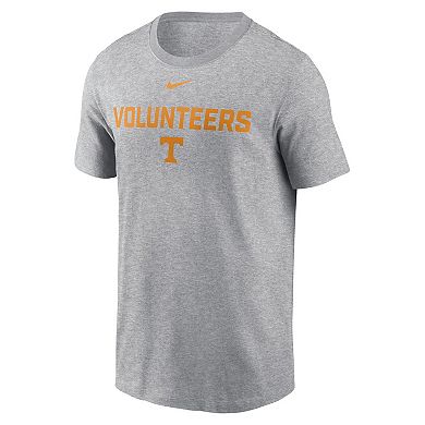 Men's Nike Heather Gray Tennessee Volunteers Campus 2-Hit T-Shirt