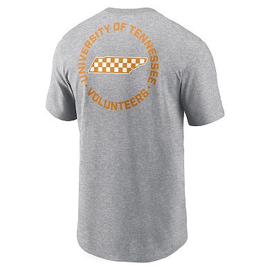 Men's Nike Heather Gray Tennessee Volunteers Campus 2-Hit T-Shirt