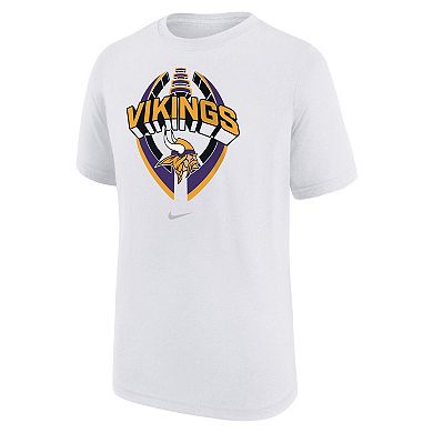 Youth Nike White Minnesota Vikings Icon Legend T-Shirt
