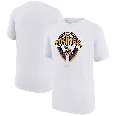 Youth Nike White Minnesota Vikings Icon Legend T-Shirt