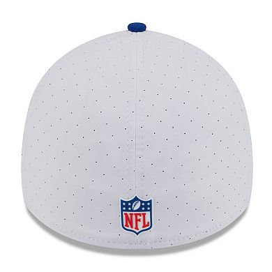 Men's New Era White/Royal New York Giants 2025 NFL Training Camp 39THIRTY Flex Hat