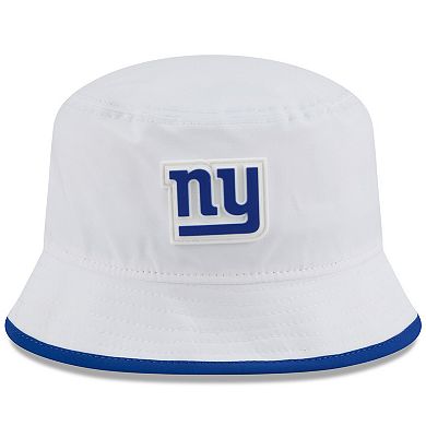 Men's New Era White New York Giants 2025 NFL Training Camp Stretch Bucket Hat