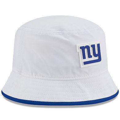 Men's New Era White New York Giants 2025 NFL Training Camp Stretch Bucket Hat