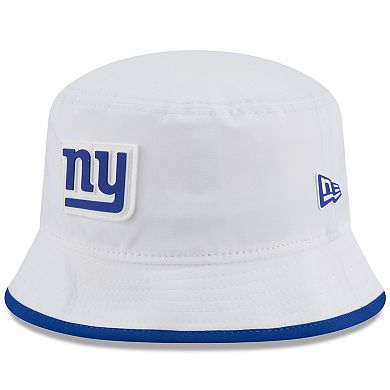 Men's New Era White New York Giants 2025 NFL Training Camp Stretch Bucket Hat