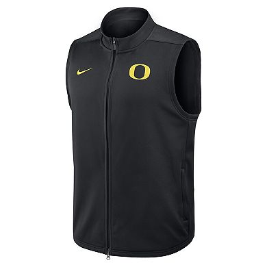 Men's Nike Black Oregon Ducks Primetime Victory Performance Full-Zip Vest