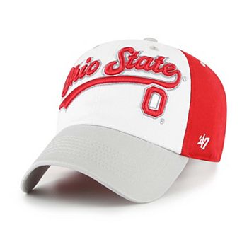 Youth '47 White Ohio State Buckeyes Scooter Clean Up Adjustable Hat