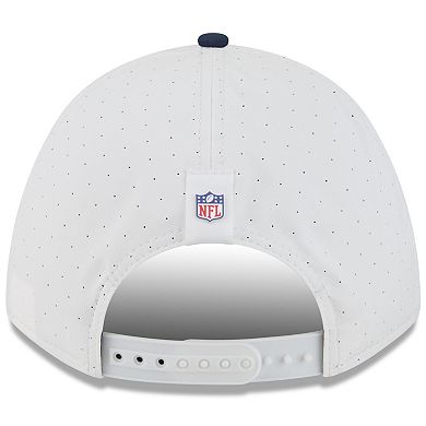 Youth New Era White/Navy Denver Broncos 2025 NFL Training Camp A-Frame 9FORTY Adjustable Hat