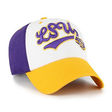 Youth '47 White LSU Tigers Scooter Clean Up Adjustable Hat