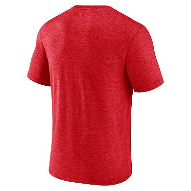 Men's Fanatics Heather Red Team USA Bold Stripes T-Shirt